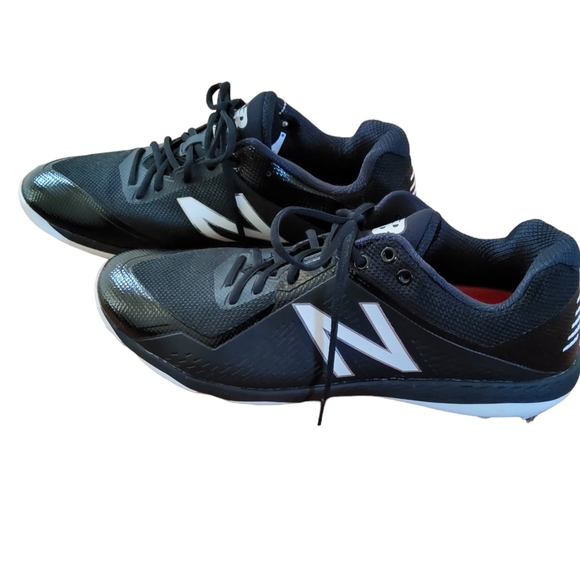 New Balance L4040BK4 Black/White Men’s Metal Baseball Cleats Size 16 NWOT main image 9